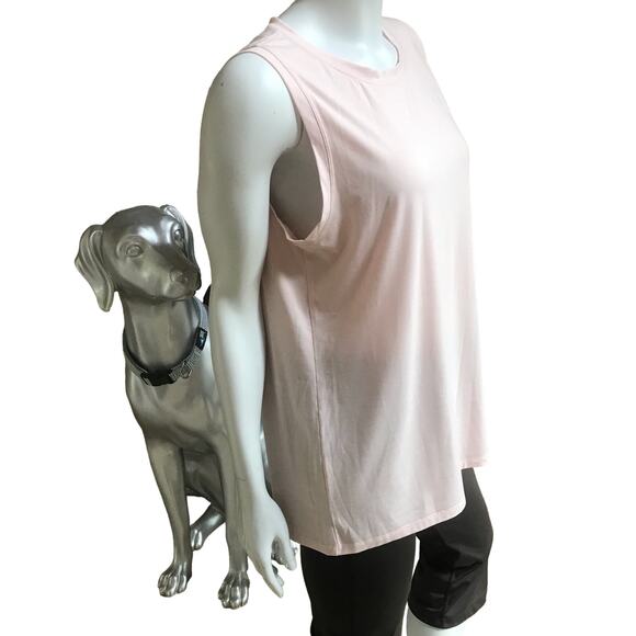 Athleta Blush Pink Polyester Lyocell Tank Top Women’s Size Large - Picture 2 of 5